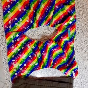 2 rainbow diapers pocket